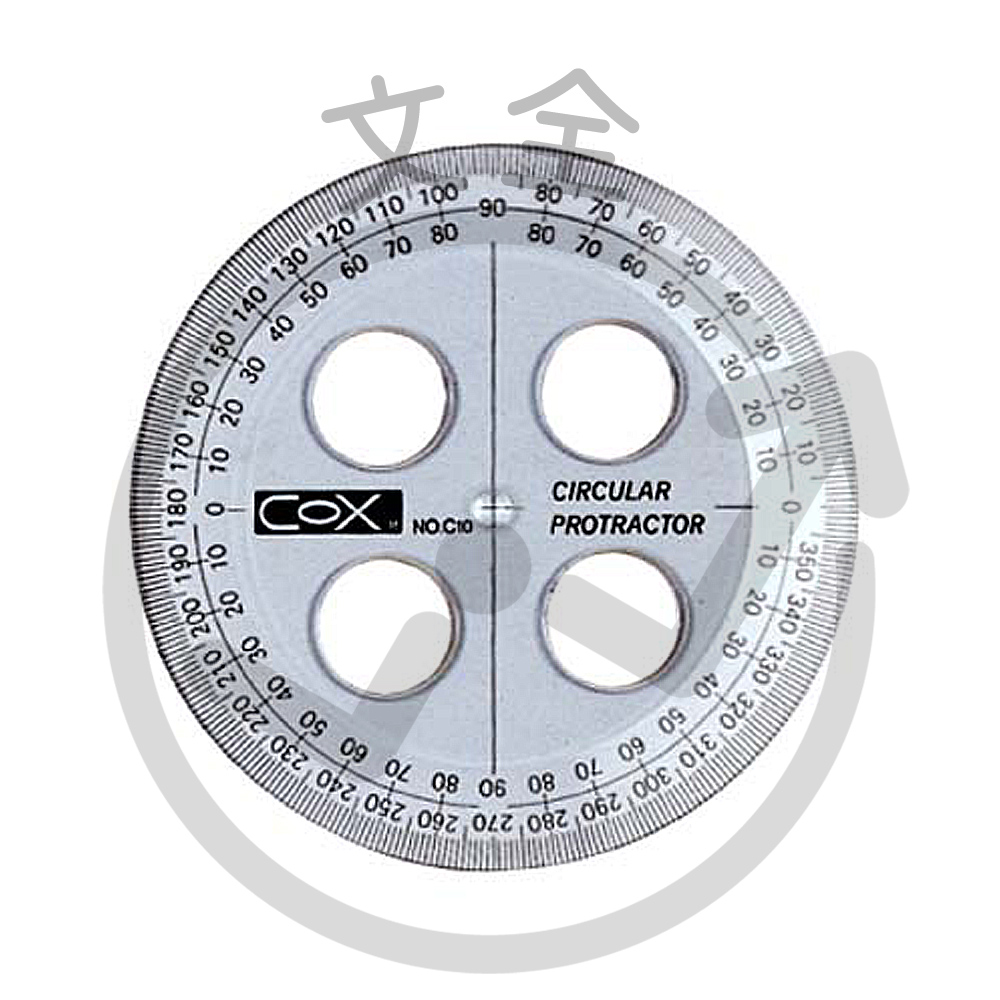 COX三燕興業 10cm圓型尺